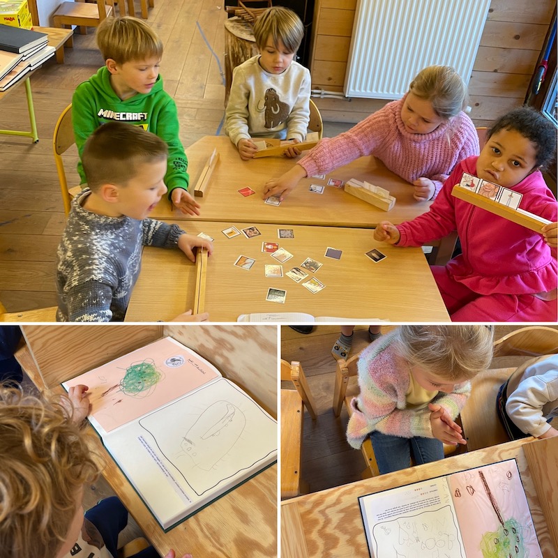 Freinetschool de Koorddanser, foto's uit de blauwe klas