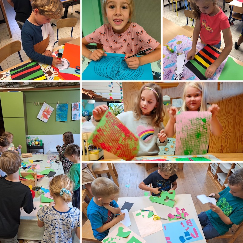 Freinetschool de Koorddanser, foto's uit klas 2